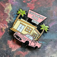 Image 2 of Getaway Car Motel Enamel Pin