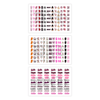 Image 2 of BADDIE VIBES RICH GIRL CHECK  NAIL DECAL BUNDLE