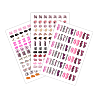 Image 1 of BADDIE VIBES RICH GIRL CHECK  NAIL DECAL BUNDLE