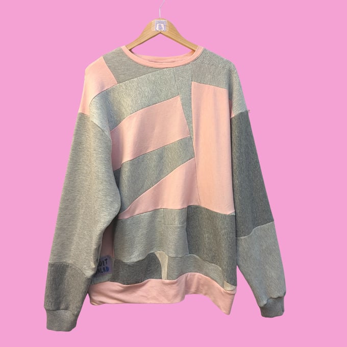 Image of Pink & Grey Sustainable Sweatshirt