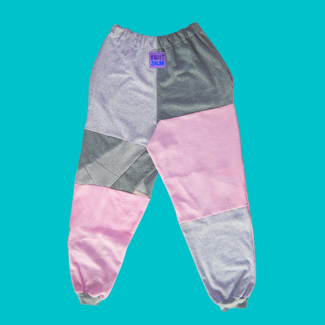 Image of Grey Pink  Sustainable Joggers
