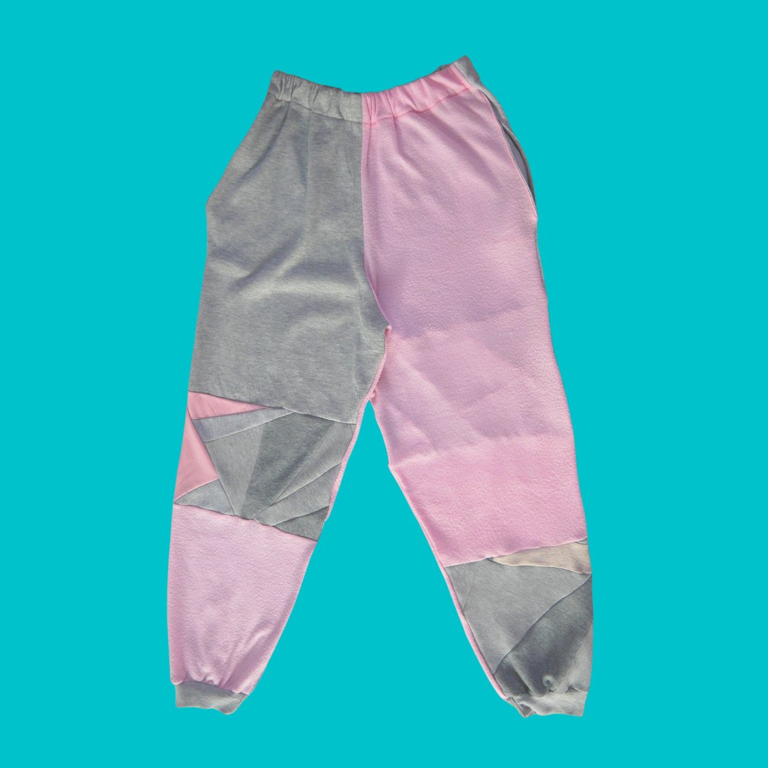 Image of Grey Pink  Sustainable Joggers