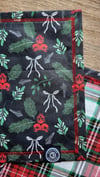Skull Holly - White Plaid