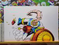 EARTHWORM JIM ORIGINAL ART SIGNED