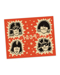 "1 2 3 4" Ramones Print