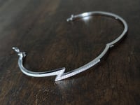 Image 5 of Lightning  Bolt Silver Cubic Zirconia Bracelet (Silver 925)