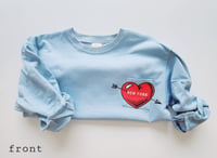 Image 2 of Baby blue love NY sweatshirt