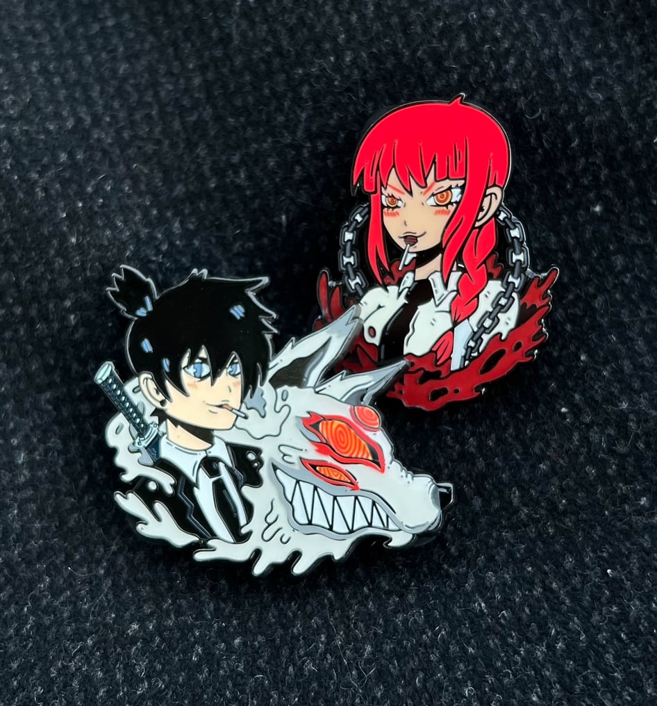 Image of CSM “Aki & Makima” | ENAMEL PIN SET