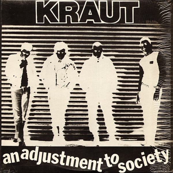 Image of Kraut - "An Adjustment To Society" Lp (black & white splatter)