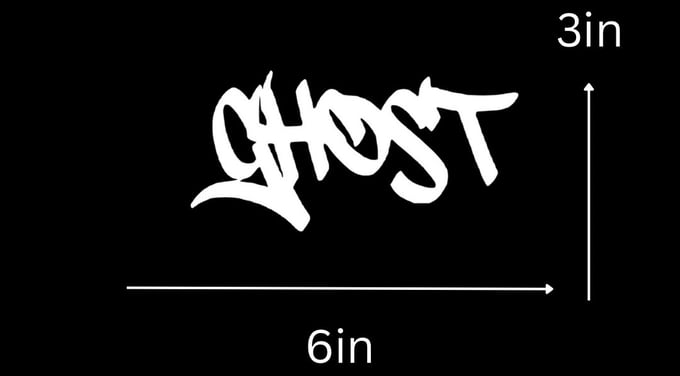 Image of Ghost Graffiti Decal 2