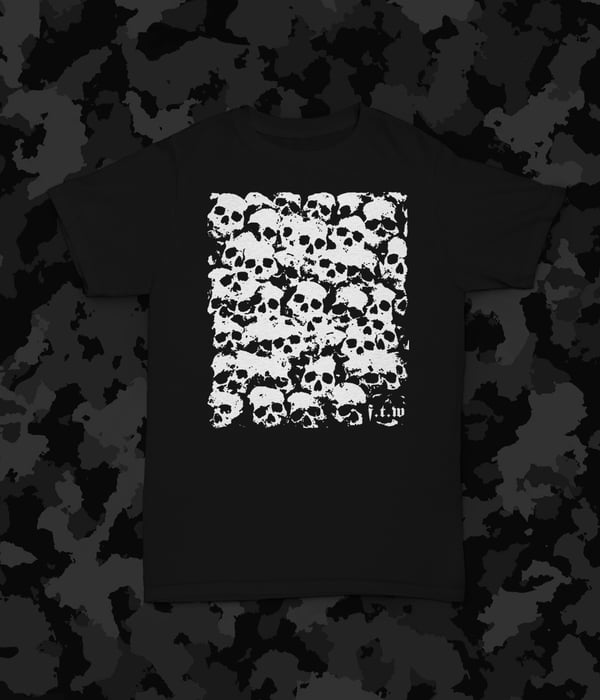 T-shirt Propaganda Black Tee – Cotone 100% Made In Italy – Stampa Serigrafica Fronte E Retro, Logo Bianco - 2