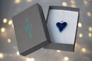 Image of Cobalt Blue Heart Pendant