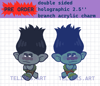 PRE ORDER - 2.5'' Holographic Branch Acrylic Charm