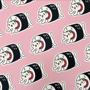 Sushi Cat - Matte Vinyl Sticker