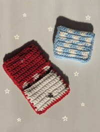 Crochet Checkered Wallet