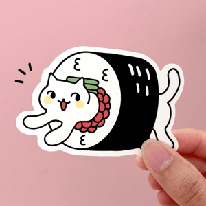 Sushi Cat - Matte Vinyl Sticker