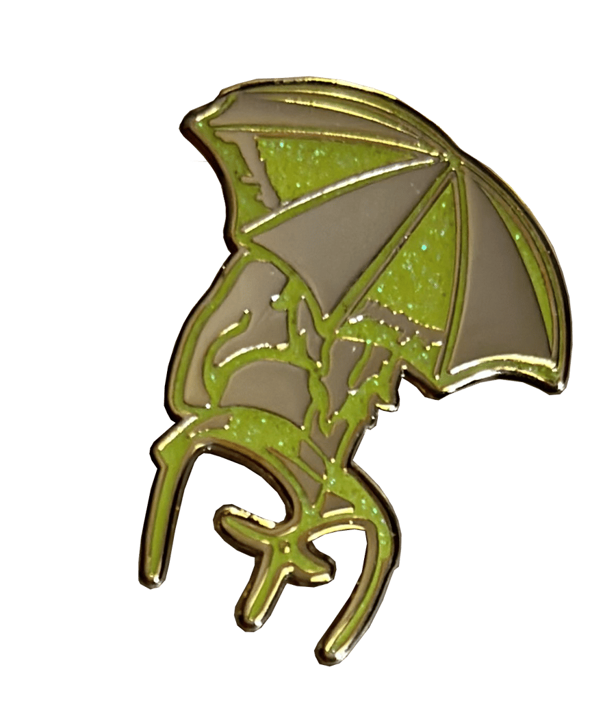 Image of Umbrella Girl Gold on Gold Pin (Limit: 100)