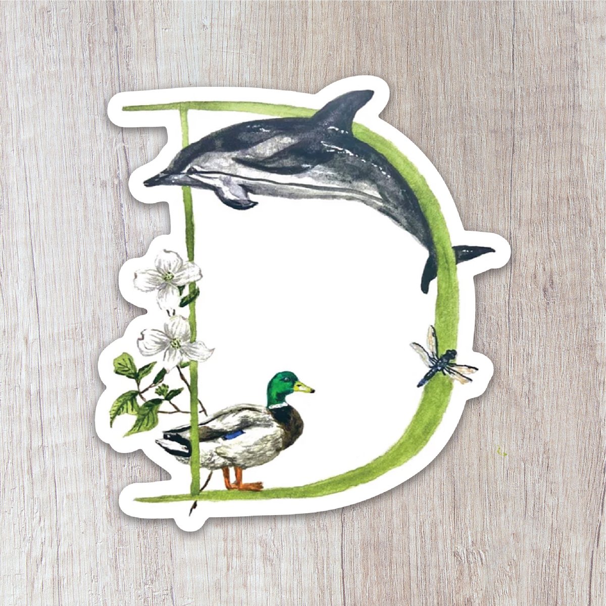 Letter D Sticker | Brush & Bark