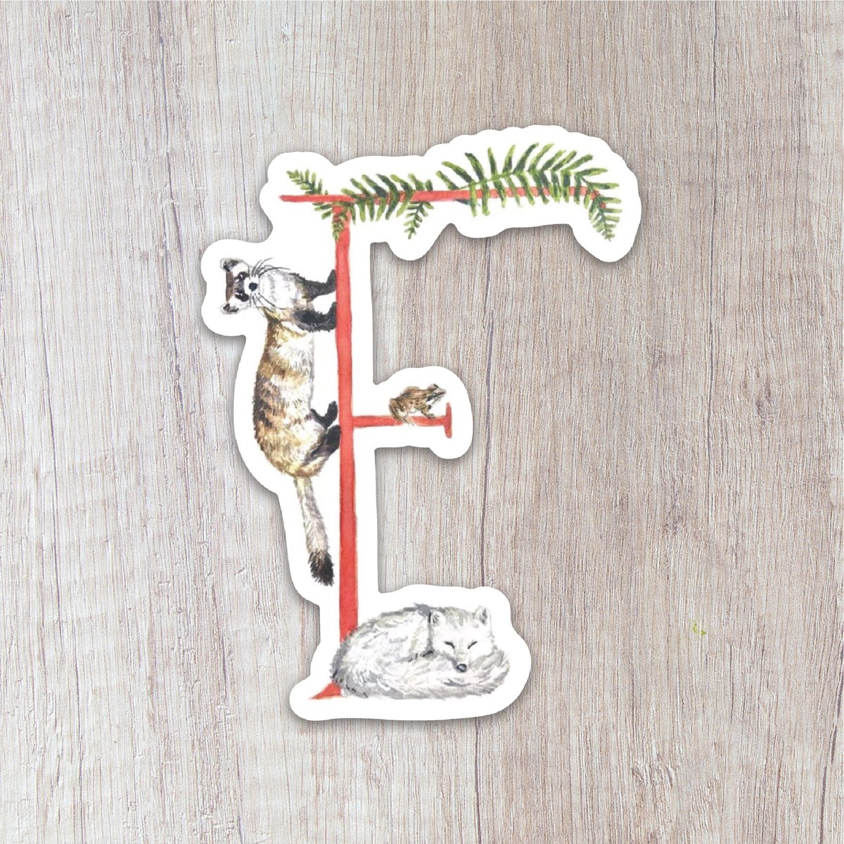Letter F Sticker | Brush & Bark