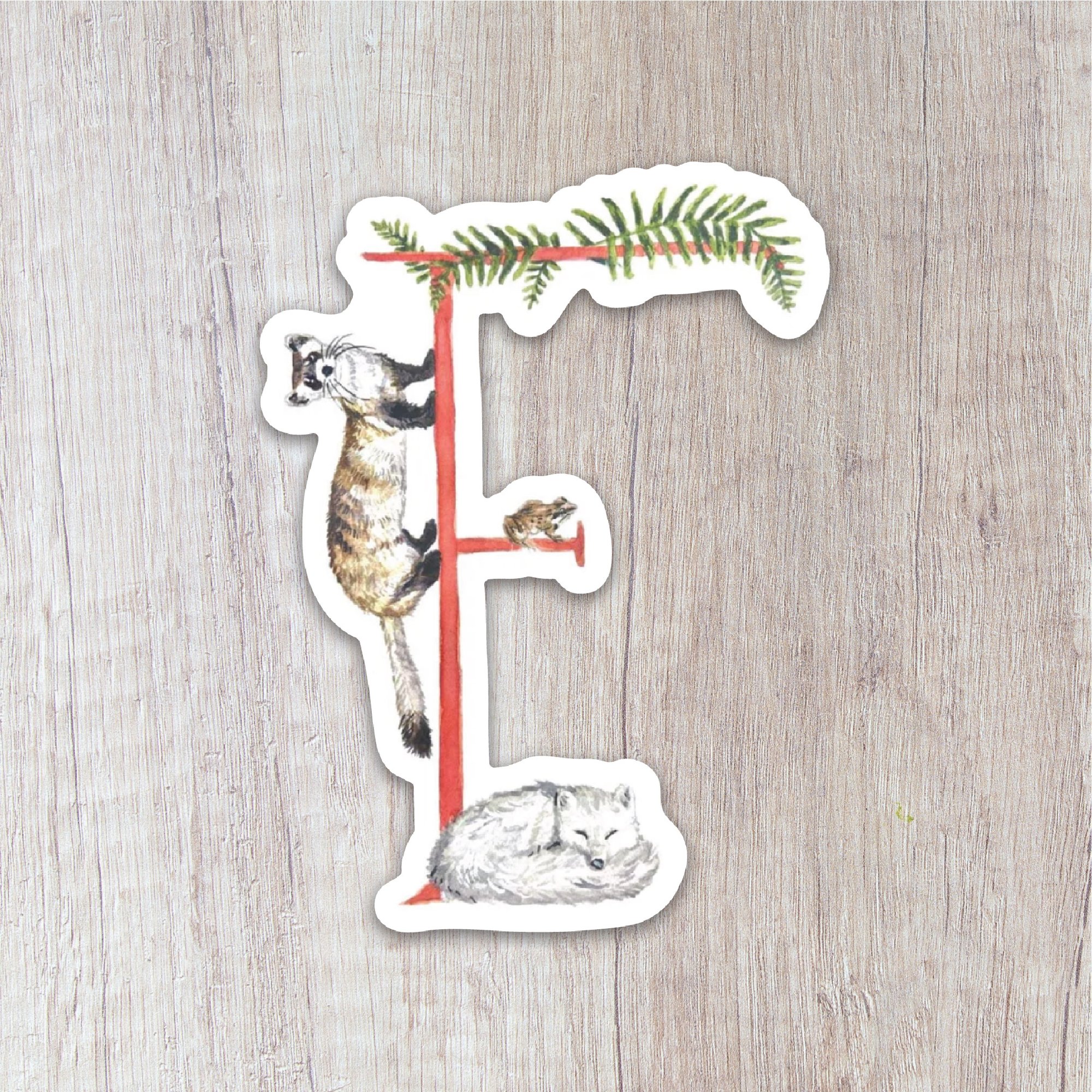 Letter F Sticker | Brush & Bark