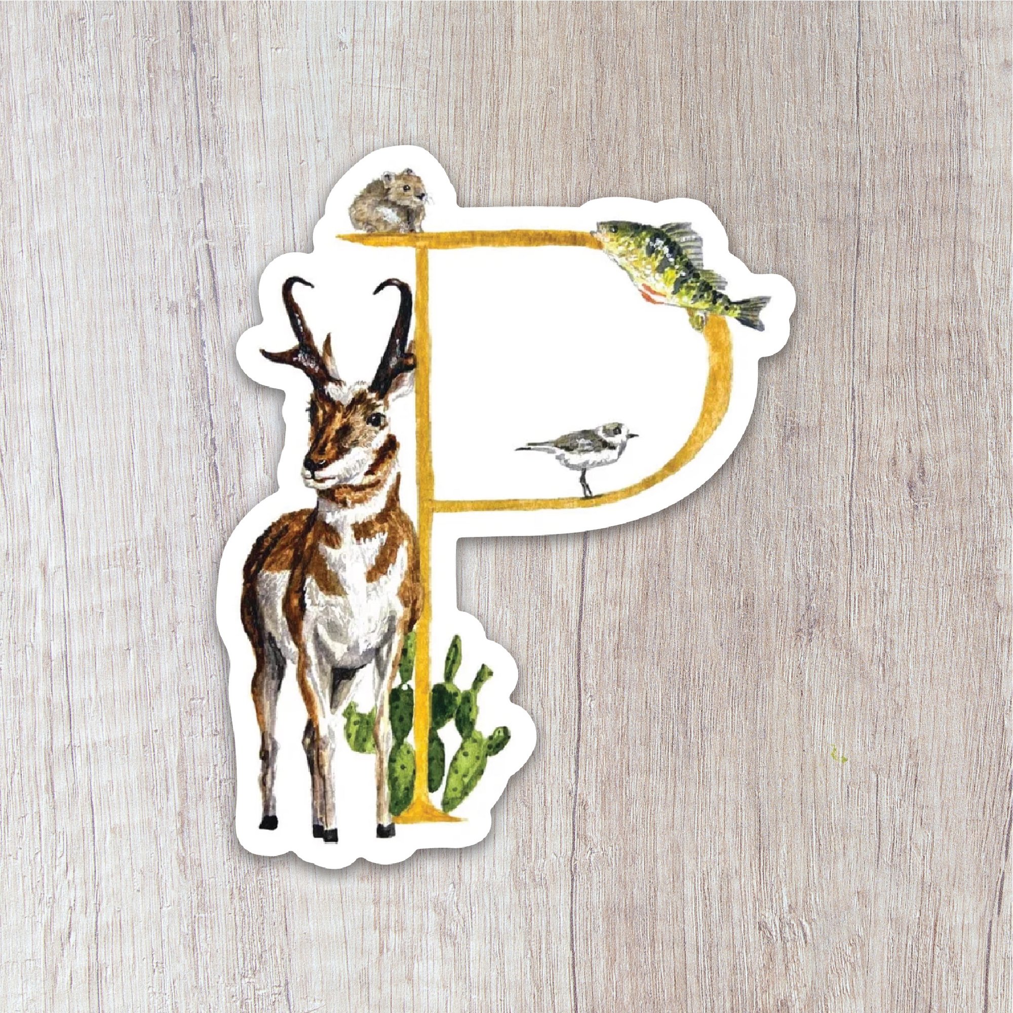 Letter P Sticker | Brush & Bark