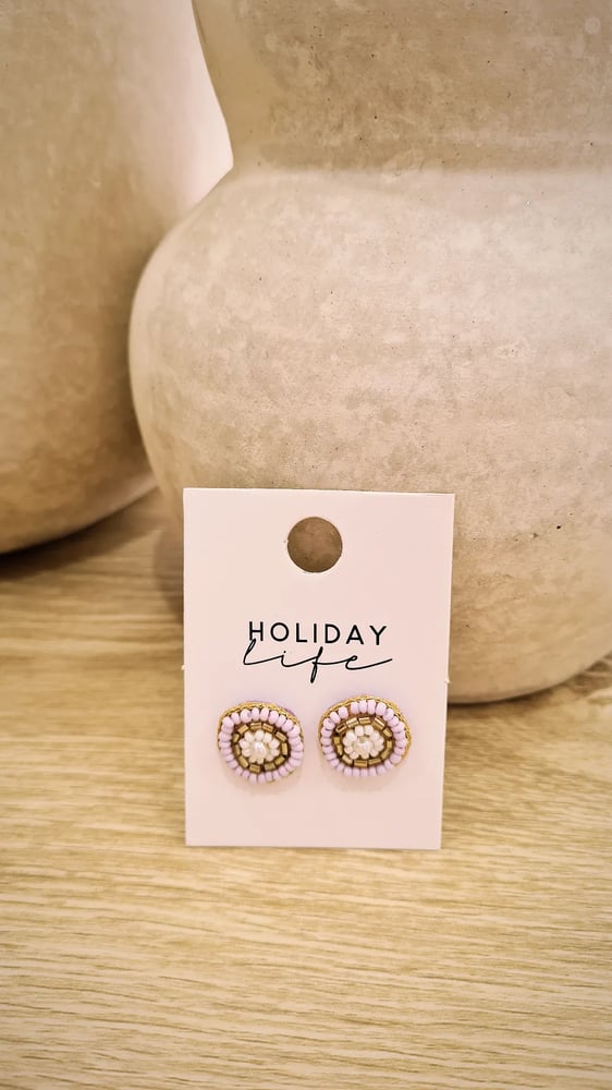 Image of Everywhere Earrings. Lavender. By Holiday Trading. 