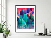 Image 3 of Nicolas Party - Landscape, Giclee Print, Contemporary Art Poster