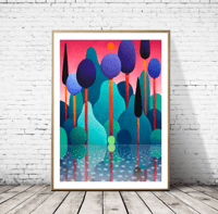 Image 4 of Nicolas Party - Landscape, Giclee Print, Contemporary Art Poster