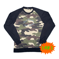 Image 1 of (1of1) Cursive Logo Crewneck (Camo)