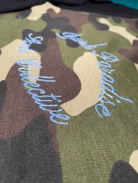 Image 3 of (1of1) Cursive Logo Crewneck (Camo)