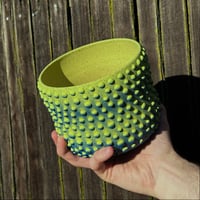 Image 3 of Green/Blue Dotted Planter 1