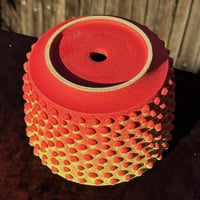 Image 2 of Red/Yellow Dotted Planter