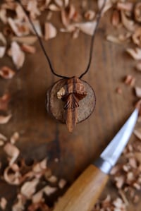 Image 3 of Spalted Beech Mushroom Pendant 