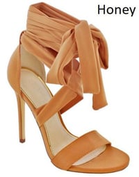 Image 3 of HONEY TIE-UP HEELS