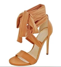 Image 1 of HONEY TIE-UP HEELS