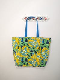 Image 3 of Tote XL Yellow & Blue