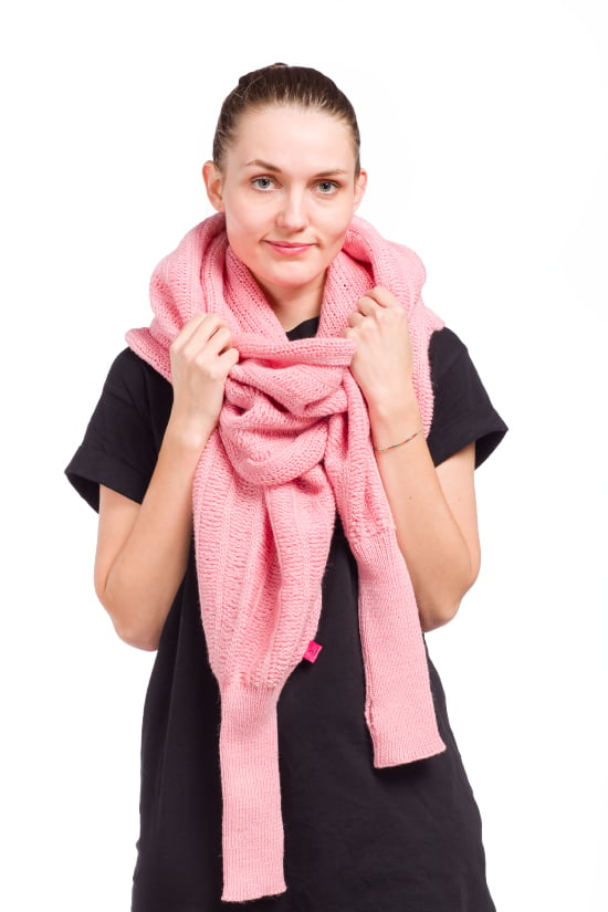 Image of Sleeve scarf light pink