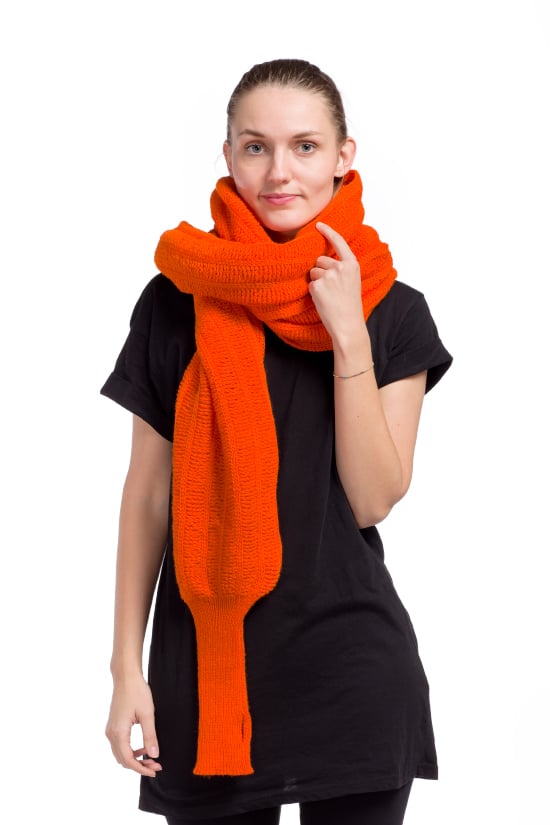 Image of Sleeve scarf orange