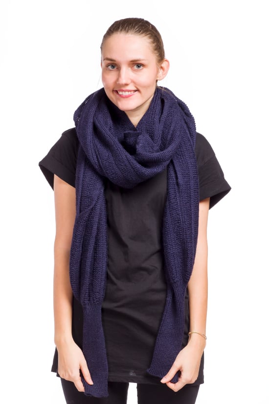 Image of Sleeve scarf dark blue
