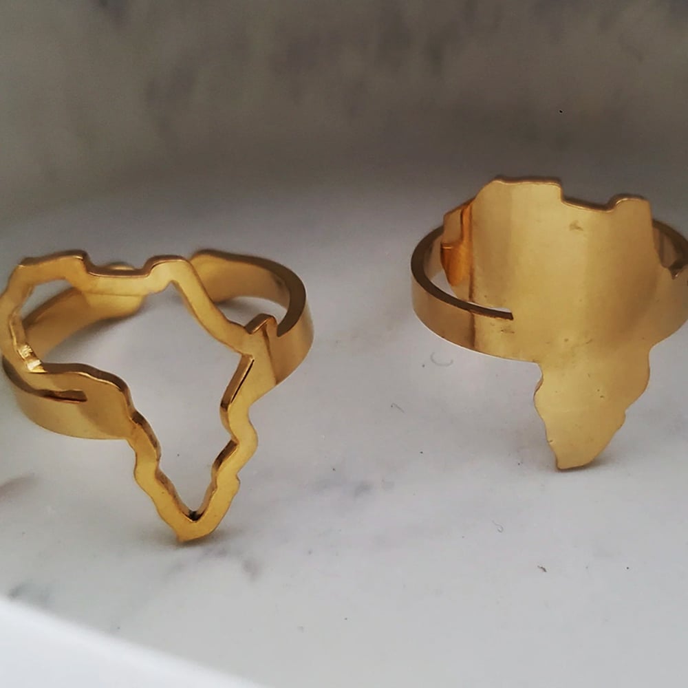 Image of Africa Map Ring