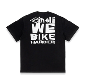 Image of Cinelli WE BIKE HARDER T-Shirt black
