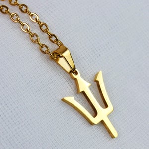 Image of Barbados Trident Pendant Necklace
