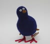 Berry, felted wool bird sculpture
