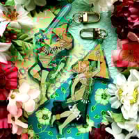 Image 1 of [TLOZ] Link & Zelda Holo Charms