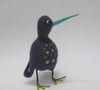 Doodle, felted wool quirky bird sculpture