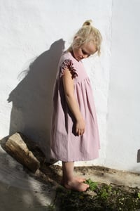 Image 4 of Greta Dress- mauve washed cotton