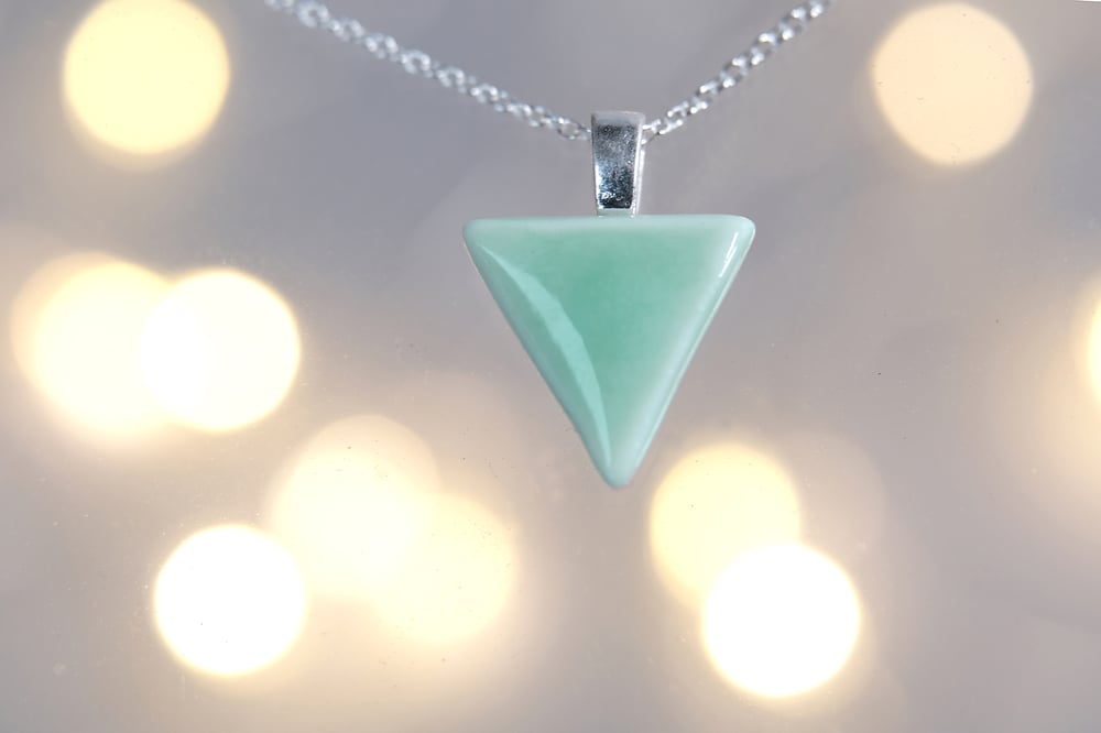 Image of Tiny Mint Green Pendant