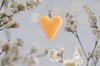 Orange Heart Pendant