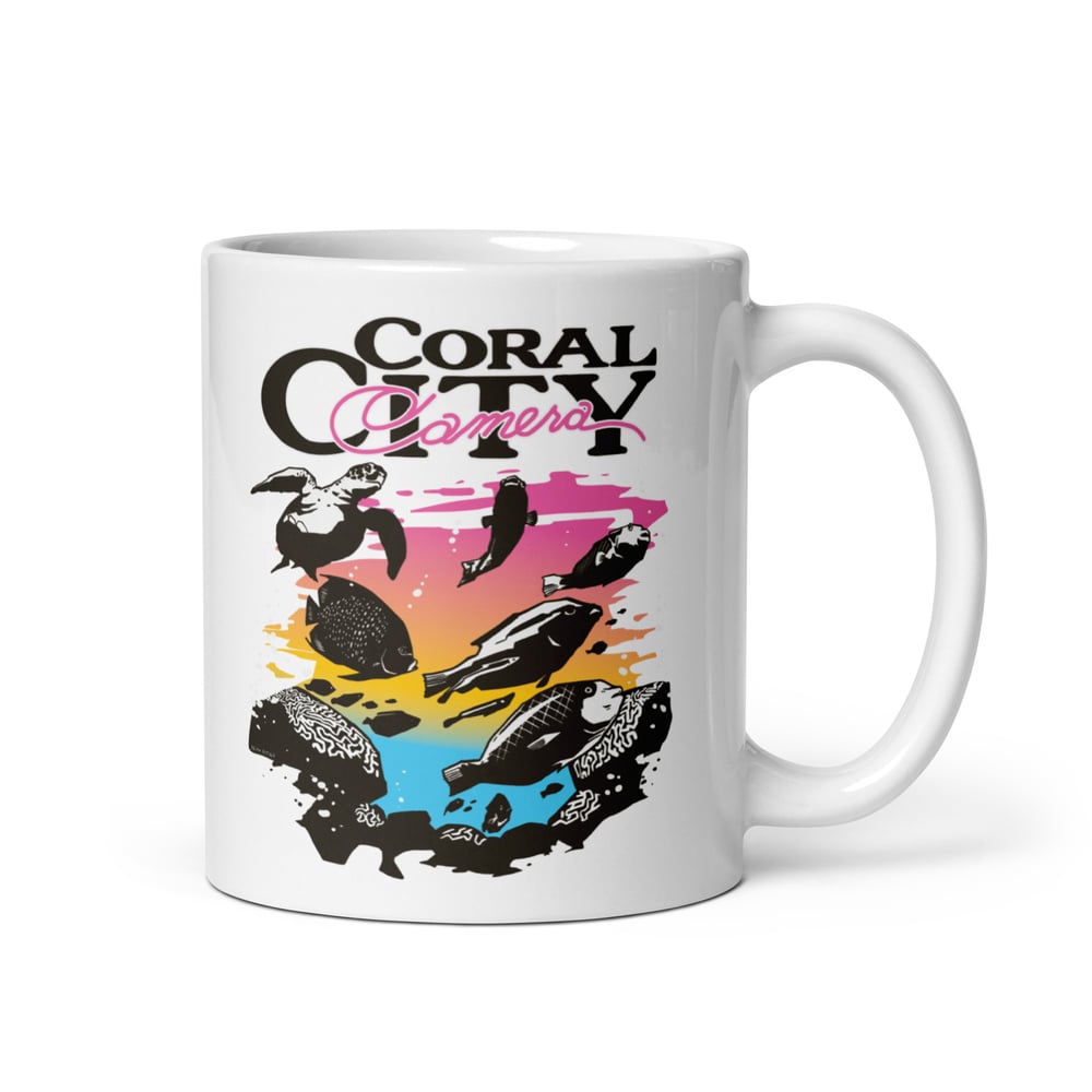 Image of Coral City Camera Sunset Mug