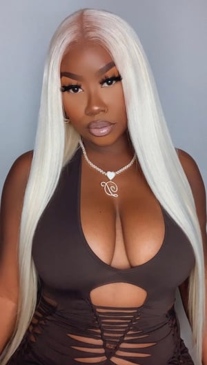 Image of Platinum Blonde 5x5 Closure Wig in 26”